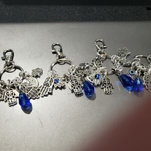 Set Of 4 Hamsa Keyring/Purse attachment